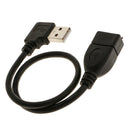 USB 2.0 Right Angle Male to Female Extension Adapter Converter Cable Cord for PC Notebook Universal