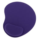 Comfortable Foam Rubber Mouse Pad with Gel Rest Wrist Support Mat for PC Purple