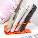 Desktop Remote Control Holder - Holds up to 4 Remotes Phone Stand Orange