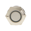 Metal Blue LED Momentary 0N-OFF 12mm Push Button Switch 12V SPST Waterproof