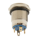 Metal Blue LED Momentary 0N-OFF 12mm Push Button Switch 12V SPST Waterproof