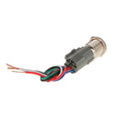 Metal Blue LED Momentary 19mm Push Button Switch 12V SPST Waterproof Car SUV Truck