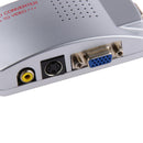 Computer VGA to TV AV Composite Converter Adapter S-Video Box for PC Laptop Mac