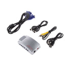 Computer VGA to TV AV Composite Converter Adapter S-Video Box for PC Laptop Mac