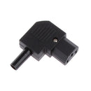 IEC C13 90 Degree Female 10A 250V Socket Plug Connector Adapter Electrical Outlet