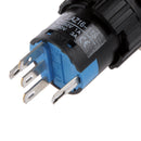 5 Pin 12V 19*19mm LED Light Mini Reset Switch for Contactor Yellow