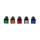 5 Pin 12V 19*19mm LED Light Mini Reset Switch for Contactor Yellow