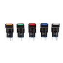 5 Pin 24V 19*19mm LED Light Mini Reset Switch for Contactor Green