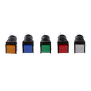 5 Pin 24V 19*19mm LED Light Mini Reset Switch for Contactor Green