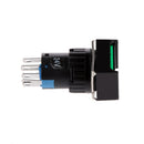 5 Pin 24V 19*19mm LED Light Mini Reset Switch for Contactor Green