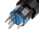 5 Pin 24V 19*19mm LED Light Mini Reset Switch for Contactor Green