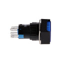 Reset Push Button On Off Engine Switch DC 24V 19x19mm for Relay Blue