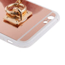 Rose Gold Mobile Phone Case Protective Back Cover with Imitation Rose Red Wool Ball for iPhone 6 Plus/ 6S Plus