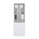 White Universal USB Type-C Earphone in-ear Hook Headphone for Smart Phone