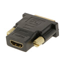 DVI-I (24+5)Pin Male To HDMI Female Adapter Connector Gold Plated Stylish