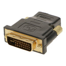 DVI-I (24+5)Pin Male To HDMI Female Adapter Connector Gold Plated Stylish