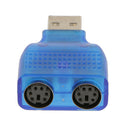For USB Male to PS2 Female Cable Adapter Converter for Keyboard Mouse