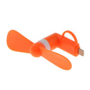 Orange USB Cooling Fan Mini Cooler Portable For Mobile Phone PC Desktop Fan