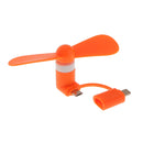 Orange USB Cooling Fan Mini Cooler Portable For Mobile Phone PC Desktop Fan