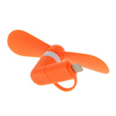 Orange USB Cooling Fan Mini Cooler Portable For Mobile Phone PC Desktop Fan