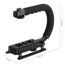 U Shape Bracket Handheld Grip Stabilizer for DSLR Camera Camcorder Video