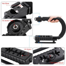 U Shape Bracket Handheld Grip Stabilizer for DSLR Camera Camcorder Video