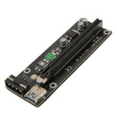 USB3.0 PCI-E Express 1x to16x Extender Riser Board Card Adapter Power Cable