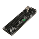 USB3.0 PCI-E Express 1x to16x Extender Riser Board Card Adapter Power Cable