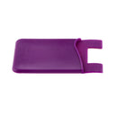 Silicone Wallet Credit ID Card Adhesive Holder Case for Smart Phone Purple