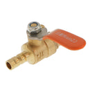 1/4 BSP Thread to 5/16 Barbed Hose Brass Ball Valve Shut Off Switch Fluid Lever Self-locking Good Seal Efficient Convenient Durable Universal Use