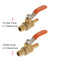 1/4 BSP Thread to 3/8 Barbed Hose Brass Ball Valve Shut Off Switch Fluid Lever Self-locking Good Seal Efficient Convenient Durable Universal Use