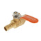 1/4 BSP Thread to 3/8 Barbed Hose Brass Ball Valve Shut Off Switch Fluid Lever Self-locking Good Seal Efficient Convenient Durable Universal Use