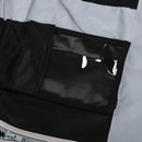 Hi-Vis Safety Vest With Zipper Reflective Tape Jacket Waistcoat black