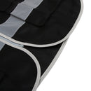 Hi-Vis Safety Vest With Zipper Reflective Tape Jacket Waistcoat black