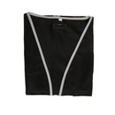 Hi-Vis Safety Vest With Zipper Reflective Tape Jacket Waistcoat black