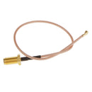 RP SMA Female to uFL/u.FL/IPX/IPEX RF Coax Adapter Assembly RG178 Pigtail