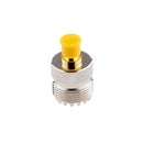 SMA Plug with Female Pin in to UHF Jack with Female Basket in Adapter