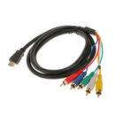 HDMI to 5 RCA RGB Audio Stereo AV Component Card Computer Adaptor Cable 1.5m