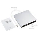 External USB 2.0 DVD CD-RW Drive Writer Burner DVD Player for Macbook Air/Pro Silver