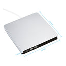External USB 2.0 DVD CD-RW Drive Writer Burner DVD Player for Macbook Air/Pro Silver