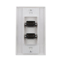 Female 2 HDMI Port Audio Video Wall Plate Socket Outlet Face Panel 115x70mm