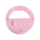 Luxury LED Light Up Selfie Luminous Phone Ring for Samsung Galaxy S7 S6 Pink