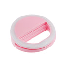 Luxury LED Light Up Selfie Luminous Phone Ring for Samsung Galaxy S7 S6 Pink