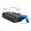 4-Port USB 3.0 Hub with Individual Power Switches and LEDs included 5V/2.5A power adapter EU Plug for Mac Mini/ Chrombook