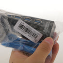 7 Port USB3.0 Hub Individual Led ON/OFF Switch+Charger Cable+EU plug Adapter