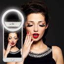 3 Modes Skin Light Selfie Fill LED Flash White Light Up Ring For Mobile Phone