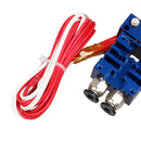 Chimera Extruder V6 Dual Head Hotend 0.4mm/1.75mm for 3D Printer Blue