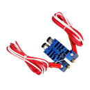 Chimera Extruder V6 Dual Head Hotend 0.4mm/1.75mm for 3D Printer Blue