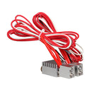 24V 3D Printer Dual Head Chimera Extruder 0.4mm Hotend Integrated Feed Tube Cooling Fan Heat Block