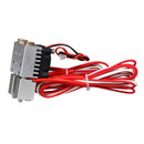 24V 3D Printer Dual Head Chimera Extruder 0.4mm Hotend Integrated Feed Tube Cooling Fan Heat Block